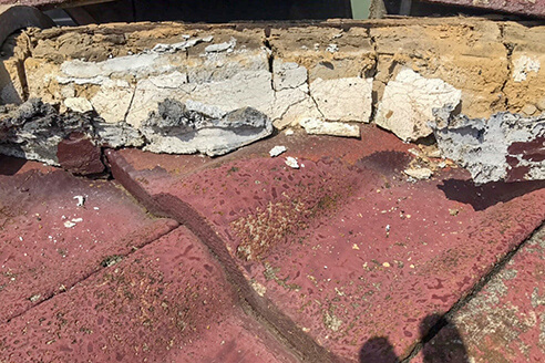 屋根のダメージ